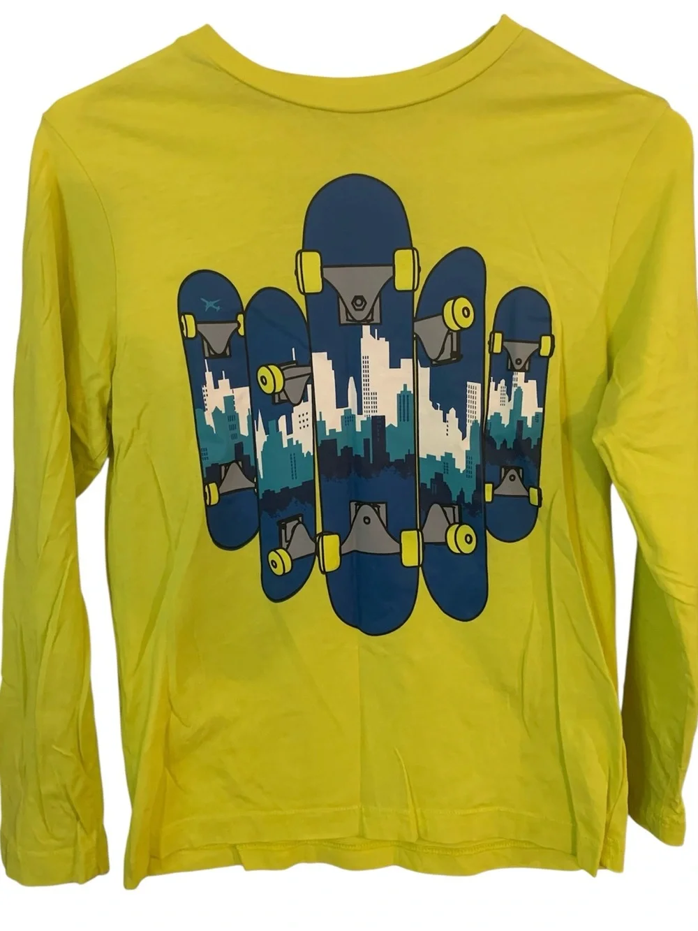 The Children’s Place Kids Long Sleeve Skateboard Graphic Tee - Yellow
